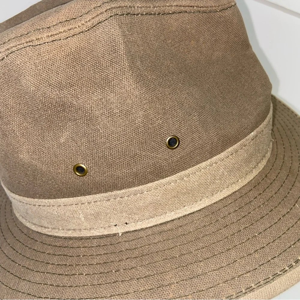 J Peterman Co Hat Mens Small Made In The USA Vintage Outback Safari Outdoors